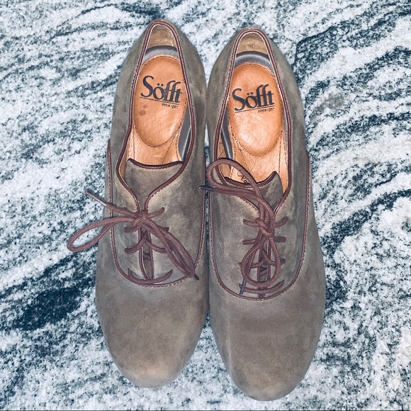 Sofft Suede Lace up Boots - Picture 4 of 9